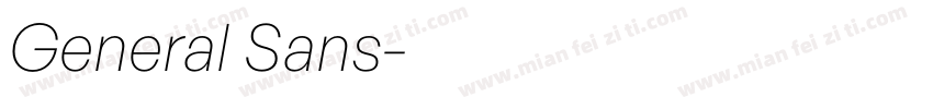 General Sans字体转换